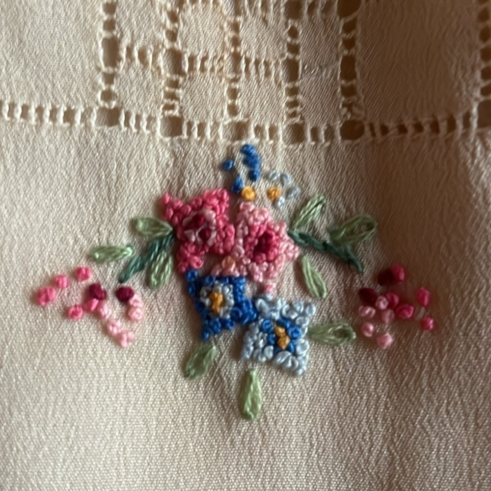 Vintage 1920s Embroidered Silk Dress Small - Picture 7 of 7